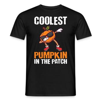 Dabbing Pumpkin Cool Halloween - Men's T-Shirt - black - Front - AI Model Male 178 light (178cm)