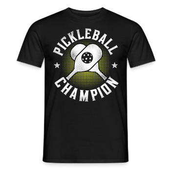 Pickleball Pickleball Champion - Männer T-Shirt - Schwarz - Vorne - AI Model Male 178 light (178cm)