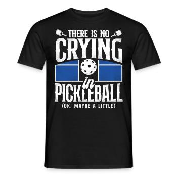 Pickleball Il n’y a pas de pleurs - T-shirt homme - noir - Devant - AI Model Male 178 light (178cm)