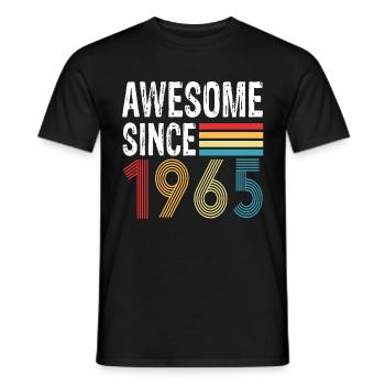 Awesome Since 1965 Geburtstag 1965 Vintage 1965 - Männer T-Shirt - Schwarz - Vorne - AI Model Male 178 light (178cm)