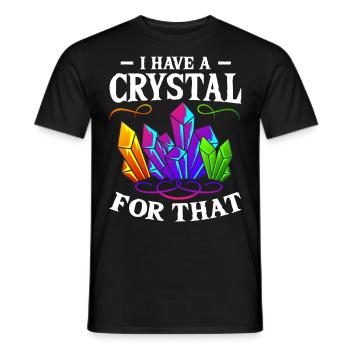 Yoga Namaste Crystal Collector Chakra - T-shirt homme - noir - Devant - AI Model Male 178 light (178cm)