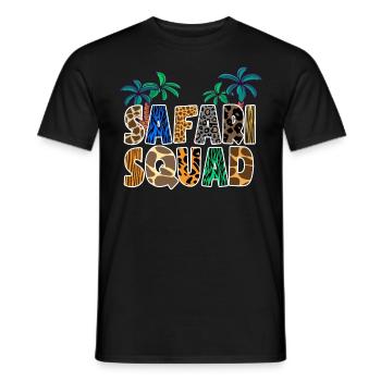 Afrique Été Vacances en famille Voyage Safari Zoo - T-shirt homme - noir - Devant - AI Model Male 178 light (178cm)