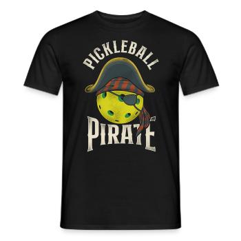 Pickleball Pirate Pickleball - T-shirt homme - noir - Devant - AI Model Male 178 light (178cm)