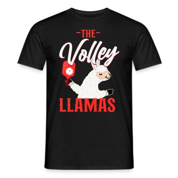 Pickleball Llama The Volley Llamas - Männer T-Shirt - Schwarz - Vorne - AI Model Male 178 light (178cm)
