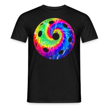 Pickleball Tie Dye Retro 80s 90s - Men's T-Shirt - black - Front - AI Model Male 178 light (178cm)