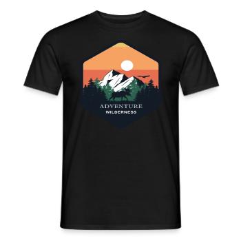 Motorrad Motorradfahrer Biker Feuerstuhl Biken - Männer T-Shirt - Schwarz - Vorne - AI Model Male 178 light (178cm)
