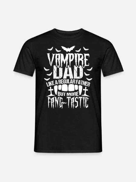Vampire Papa Halloween - T-shirt homme - noir