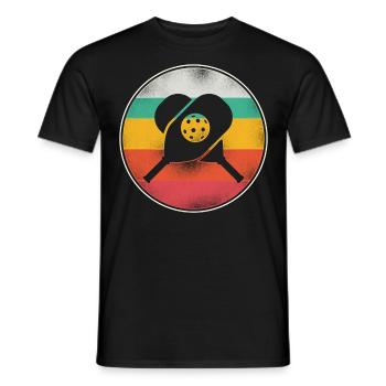 Pickleball Rétro Vintage - T-shirt homme - noir - Devant - AI Model Male 178 light (178cm)