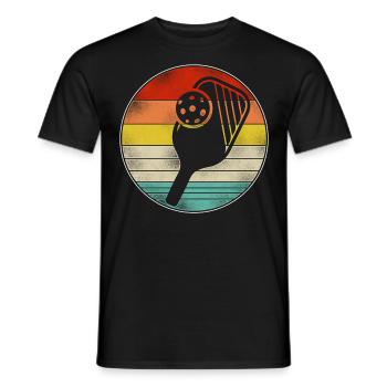 Pickleball Rétro Vintage - T-shirt homme - noir - Devant - AI Model Male 178 light (178cm)