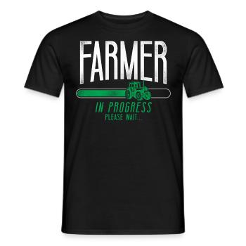 Farming Farmer Tractor Vintage - Männer T-Shirt - Schwarz - Vorne - AI Model Male 178 light (178cm)