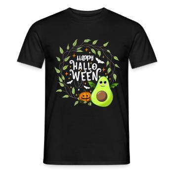 Joyeux Halloween Avocat blanc - T-shirt homme - noir - Devant - AI Model Male 178 light (178cm)