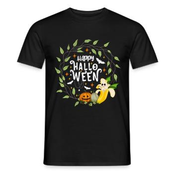 Joyeux Halloween Banana White - T-shirt homme - noir - Devant - AI Model Male 178 light (178cm)