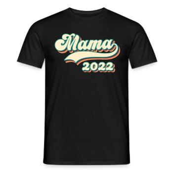 Mama 2022 - die beste Mutter der Welt - Männer T-Shirt - Schwarz - Vorne - AI Model Male 178 light (178cm)