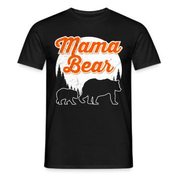 Mama Bear Familie Kinder Tochter Sohn Mama - Männer T-Shirt - Schwarz - Vorne - AI Model Male 178 light (178cm)