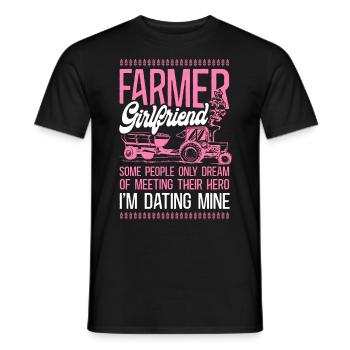 Farming Farmer Girl Tractor Farmer - Männer T-Shirt - Schwarz - Vorne - AI Model Male 178 light (178cm)