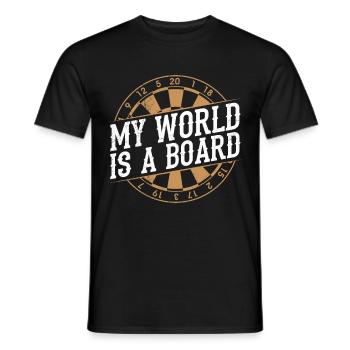 Fléchettes Fléchettes Dictons Fléchettes Accessoires Fléchettes Fléchettes - T-shirt homme - noir - Devant - AI Model Male 178 light (178cm)