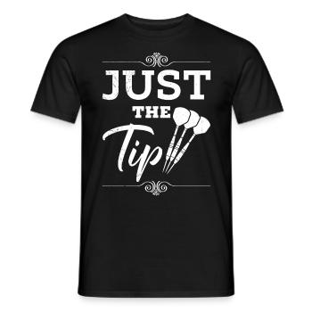 Just the Tip! Darts player Darts - Men's T-Shirt - black - Front - AI Model Male 178 light (178cm)