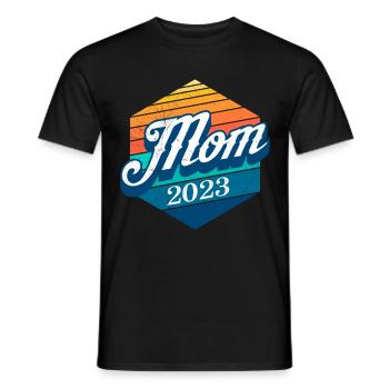 Maman 2023 - tomber enceinte Grossesse - T-shirt homme - noir - Devant - AI Model Male 178 light (178cm)