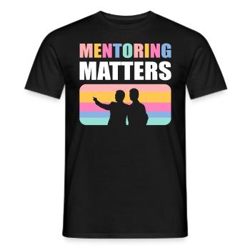 Mentoring Matters Coach Mentor Motivational - Männer T-Shirt - Schwarz - Vorne - AI Model Male 178 light (178cm)