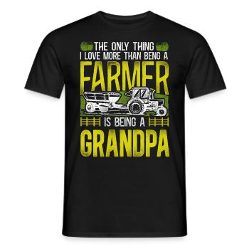 Agriculteur Agriculteur Grand-père Tracteur - T-shirt homme - noir - Devant - AI Model Male 178 light (178cm)