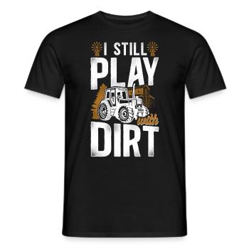Farming Farmer Tractor Vintage I - Männer T-Shirt - Schwarz - Vorne - AI Model Male 178 light (178cm)
