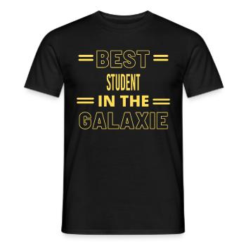 Meilleur étudiant de tous les temps dans la galaxie - T-shirt homme - noir - Devant - AI Model Male 178 light (178cm)