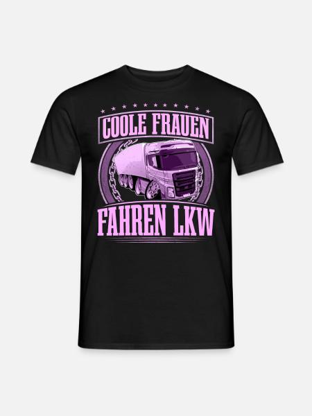 LKW Fahrerin - Männer T-Shirt - Schwarz