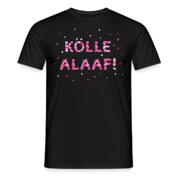 Cologne Carnival Kölsch Weiberfasnacht - Men's T-Shirt - black - Front - AI Model Male 178 light (178cm)
