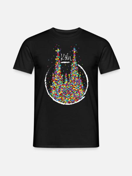 Köln Kölner Dom Karneval Fasching Ersatzkostüm - Männer T-Shirt - Schwarz