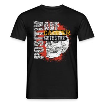 Positiv auf Camper getestet - Männer T-Shirt - Schwarz - Vorne - AI Model Male 178 light (178cm)