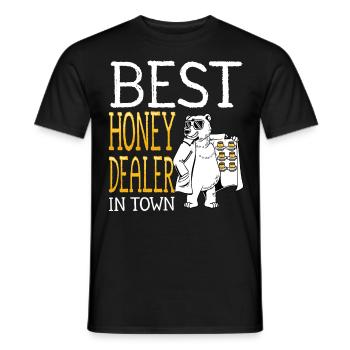 Bester Honighändler Der Stadt Imkerei Imker - Männer T-Shirt - Schwarz - Vorne - AI Model Male 178 light (178cm)