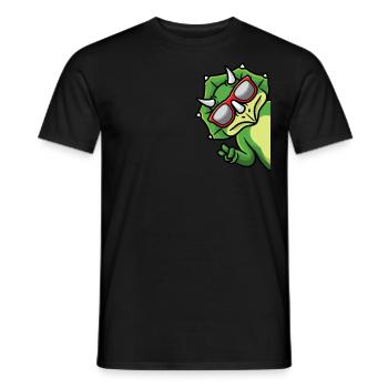 Triceratops Dinosaure Dino Boys Fille - T-shirt homme - noir - Devant - AI Model Male 178 light (178cm)