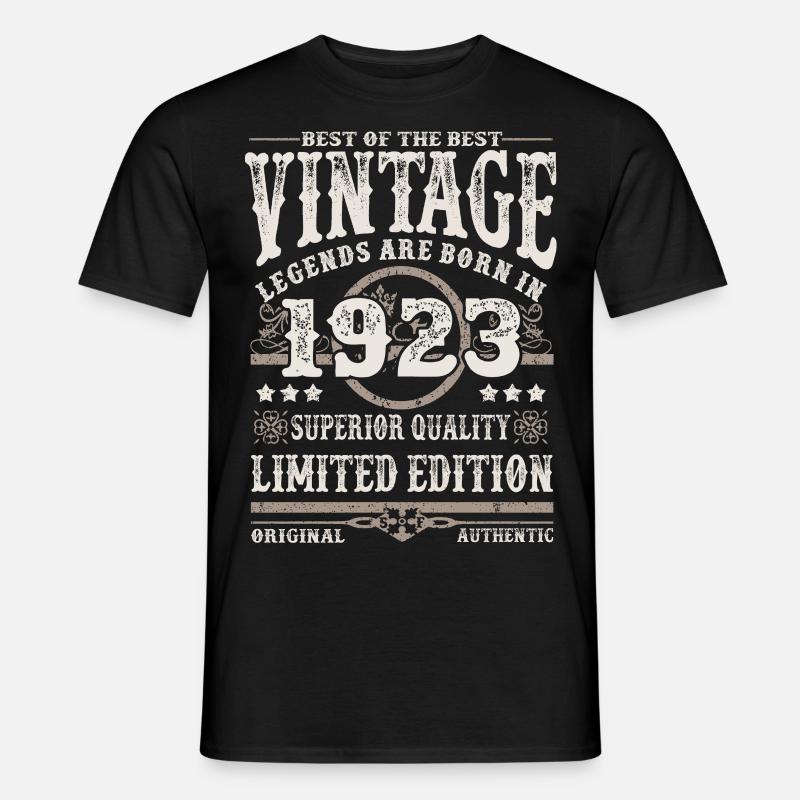 Legenden werden 1923 geboren - Männer T-Shirt - Schwarz