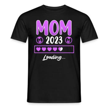Mama 2023 Mutter to be schwanger Junge Mädchen - Männer T-Shirt - Schwarz - Vorne - AI Model Male 178 light (178cm)