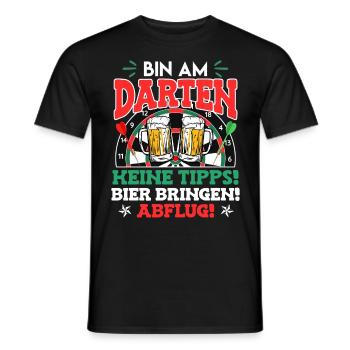 Je suis au Darten! Apportez de la bière et décollez! - T-shirt homme - noir - Devant - AI Model Male 178 light (178cm)