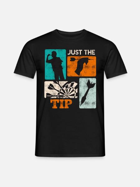 Astuce fléchettes Juste la pointe Dart Flights Dart - T-shirt homme - noir