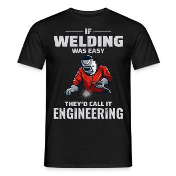 Welding Welder Metal Construction Ironworker - Men's T-Shirt - black - Front - AI Model Male 178 light (178cm)