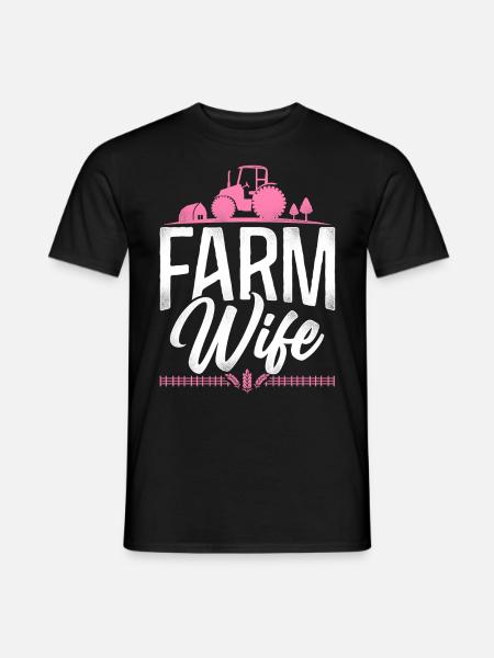 Farming Farmer Wife Tractor - Men's T-Shirt - black