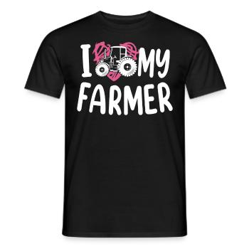 Farming Farmer Wife Girl - Männer T-Shirt - Schwarz - Vorne - AI Model Male 178 light (178cm)