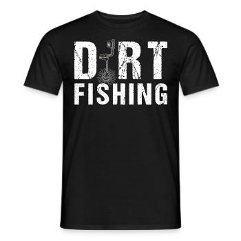 Schmutzangeln Dirt Fishing Metalldetektor - Männer T-Shirt - Schwarz - Vorne - AI Model Male 178 light (178cm)