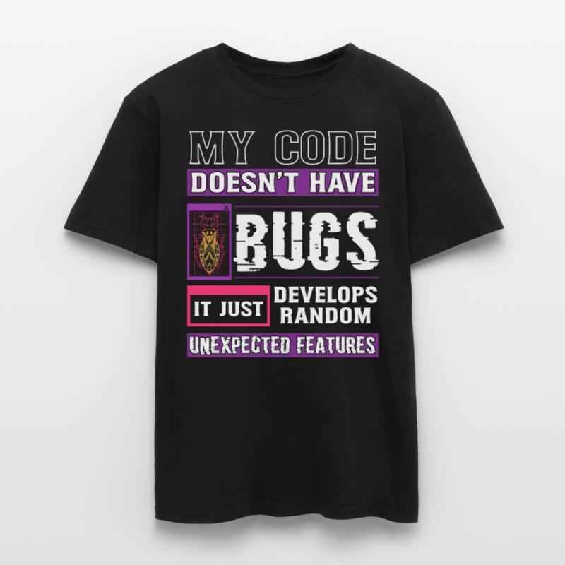 Developer My Code Has No Bugs Funny Coding Men's T-shirt