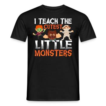 I Teach the Cutest Little Monsters Halloween - Männer T-Shirt - Schwarz - Vorne - AI Model Male 178 light (178cm)