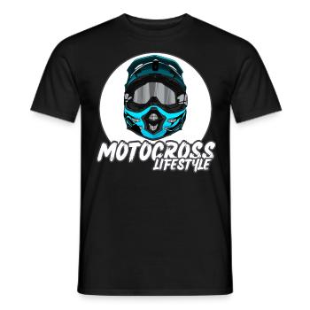 Motocross / Enduro / Freestyle mx / Dirtbike retro - Männer T-Shirt - Schwarz - Vorne - AI Model Male 178 light (178cm)