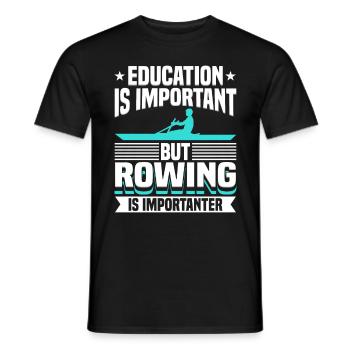 Rowing Is An Important Rower - Men's T-Shirt - black - Front - AI Model Male 178 light (178cm)