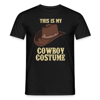 Cowboy Kostüm Country Western - Männer T-Shirt - Schwarz - Vorne - AI Model Male 178 light (178cm)