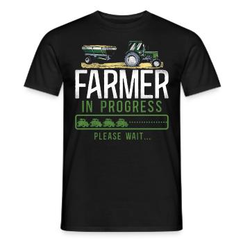 Farming Farmer Tractor Vintage - Männer T-Shirt - Schwarz - Vorne - AI Model Male 178 light (178cm)
