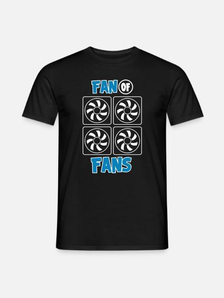 Fan Von Fans Hvac techniker Klimatechnike - Männer T-Shirt - Schwarz