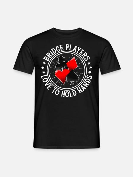 Jeu de cartes Bridge Player - T-shirt homme - noir