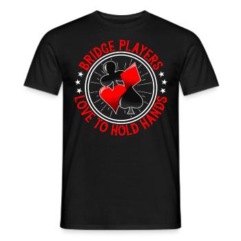 Jeu de cartes Bridge Player - T-shirt homme - noir - Devant - AI Model Male 178 light (178cm)