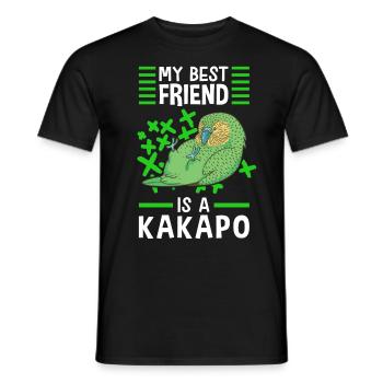 Kakapo sind meine besten Freunde Papagei Kakapo - Männer T-Shirt - Schwarz - Vorne - AI Model Male 178 light (178cm)